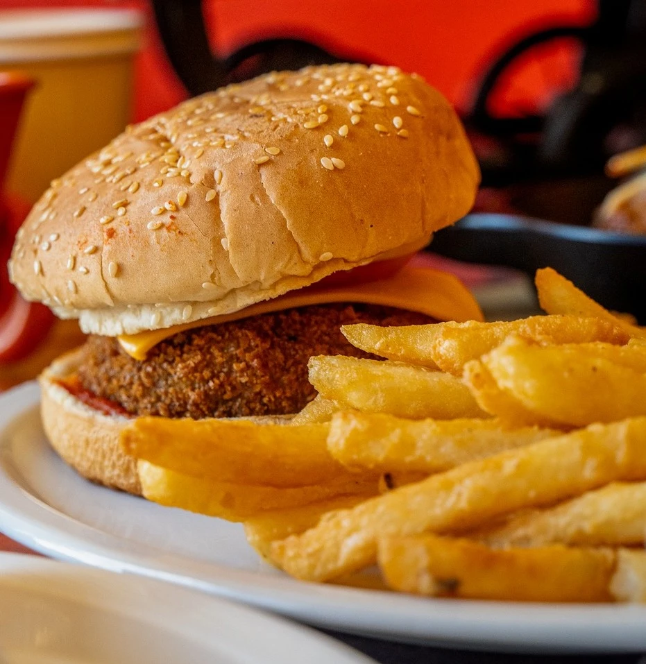 Delicious Chicken Burger at Vivaan's Yummies in Calgary, AB